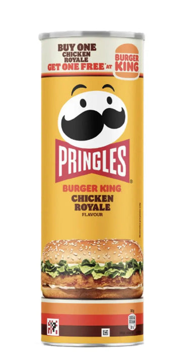 Pringles Burger King Chicken Royale – Crispy Chicken Sandwich Flavored Potato Crisps (UK)