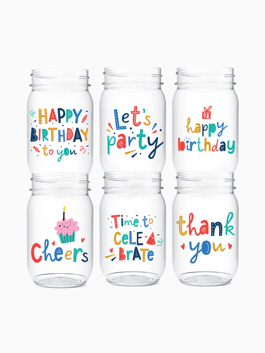 Beaming Birthday - POP 16oz Mason