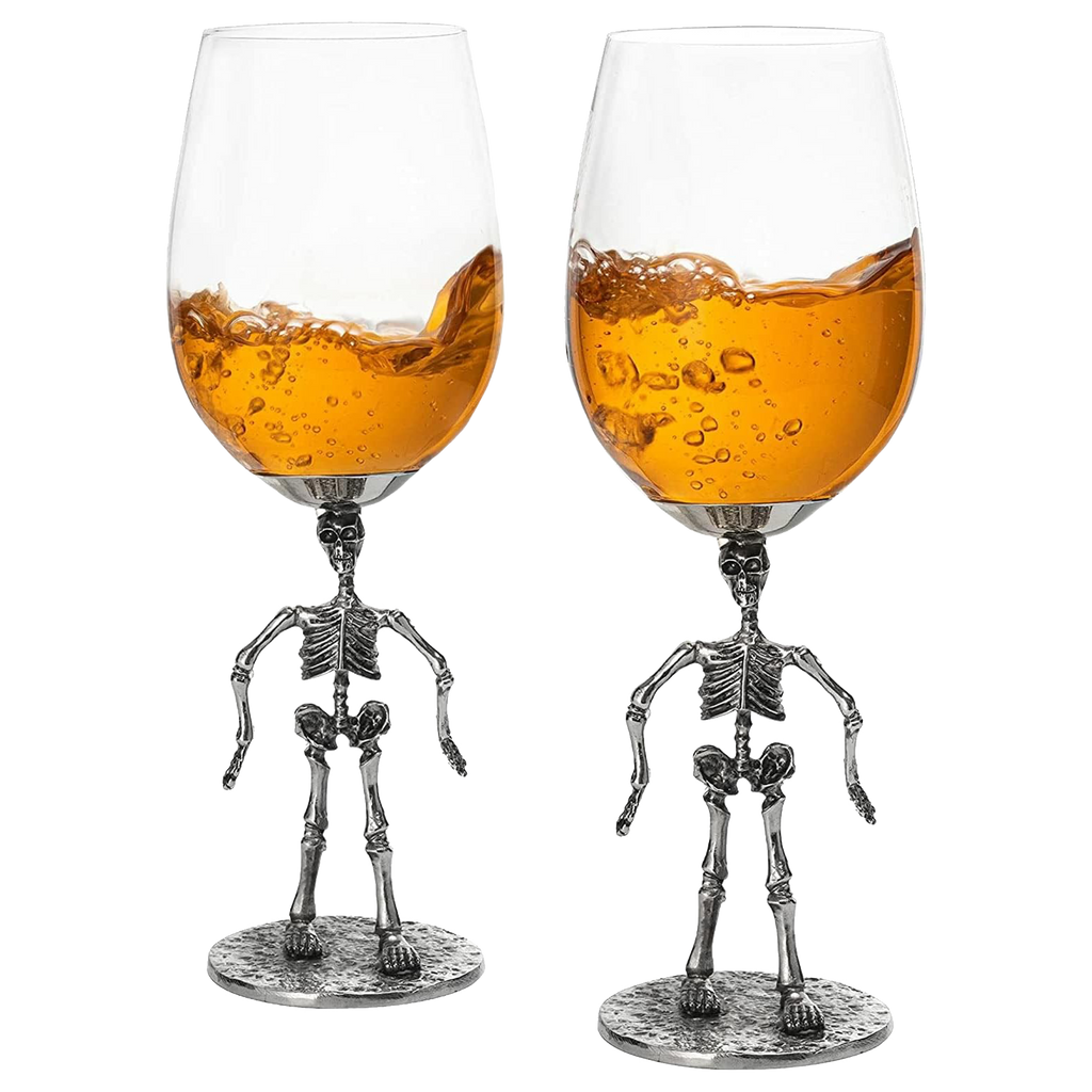 Stemmed Skeleton Wine Glass Set of 2 — Specialty Food Source
