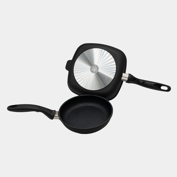 XD Nonstick 8" Fry Pan and 9.5"x 9.5" Grill Pan Set