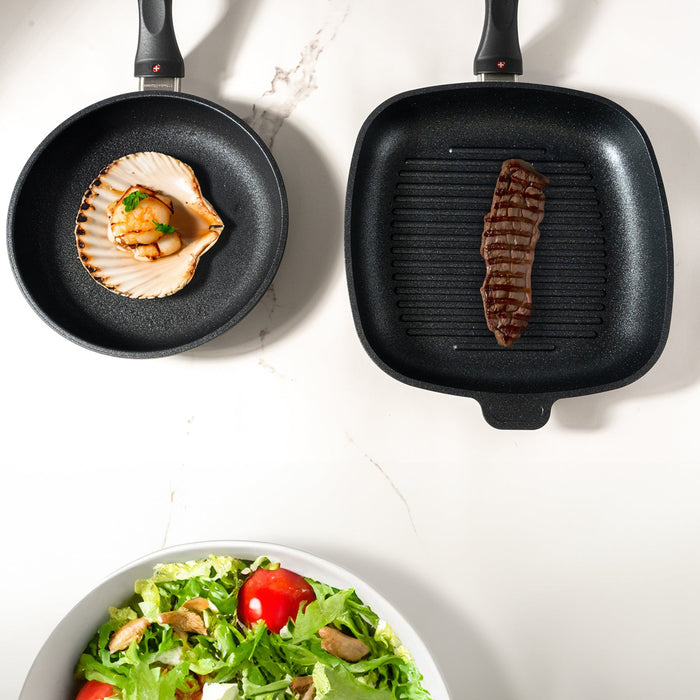 XD Nonstick 8" Fry Pan and 9.5"x 9.5" Grill Pan Set