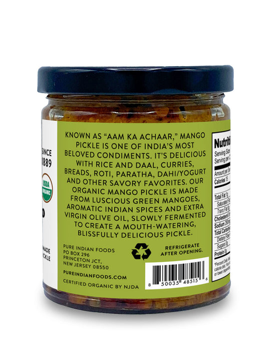 Indian Raw Mango Pickle - Limited Edition Seasonal Item - 9 oz