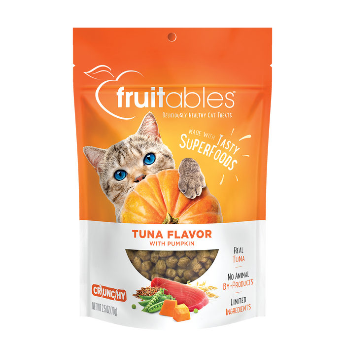 Fruitables Tuna & Pumpkin Cat Treats, 2.5 Oz Per Pack (10 Pack)