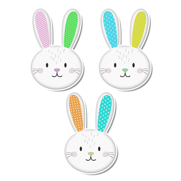 Rainbow Bunny Edible Cupcake Toppers