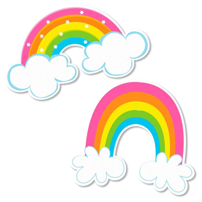 Rainbow Edible Cupcake Toppers