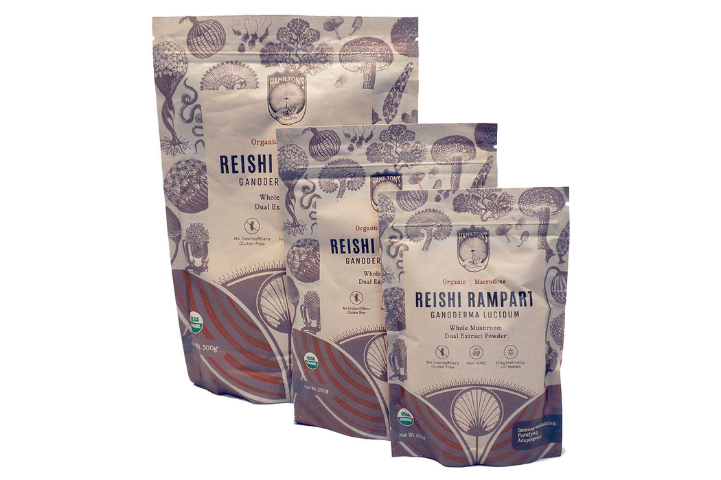 Hamilton’s Mushrooms Reishi Rampart – Organic Reishi Extract Powder