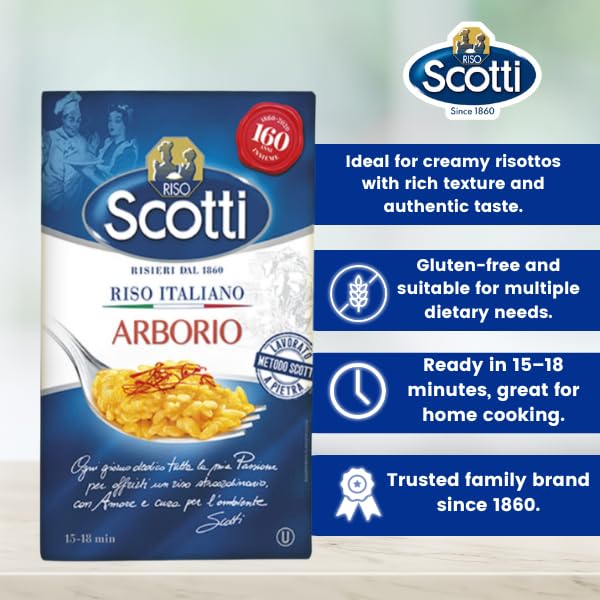 Riso Scotti Arborio Rice – 2.2 lb (1 kg)