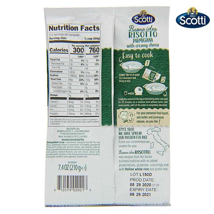 Riso Scotti, Buona Idea Ready Risotto 15 Minute, 7.4 oz (Parmigiana)