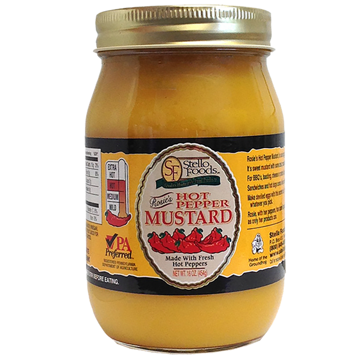 Stello Foods - Rosie's Hot Pepper Mustard 16 oz