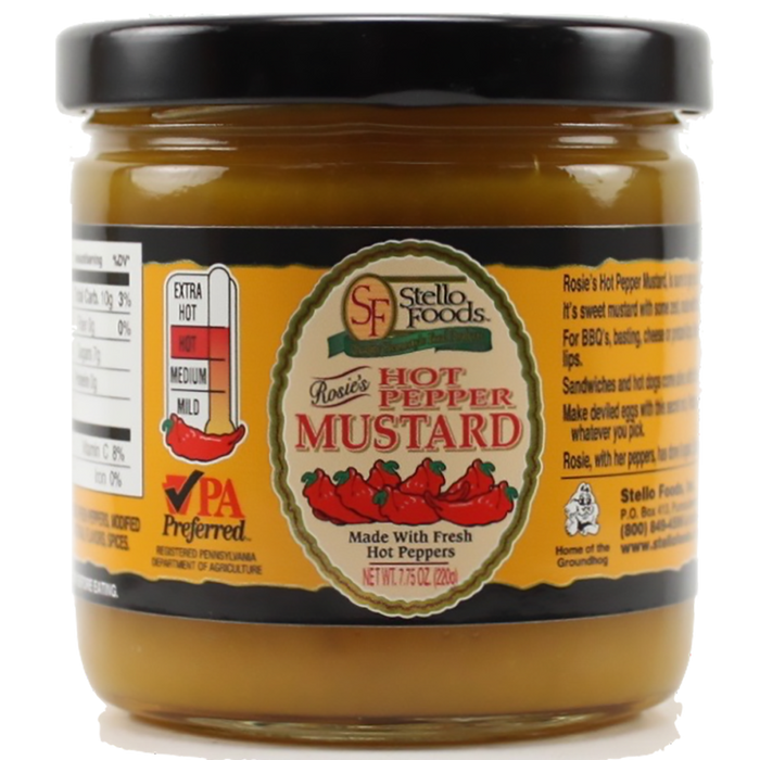 Stello Foods - Rosie's Hot Pepper Mustard 7.75 oz