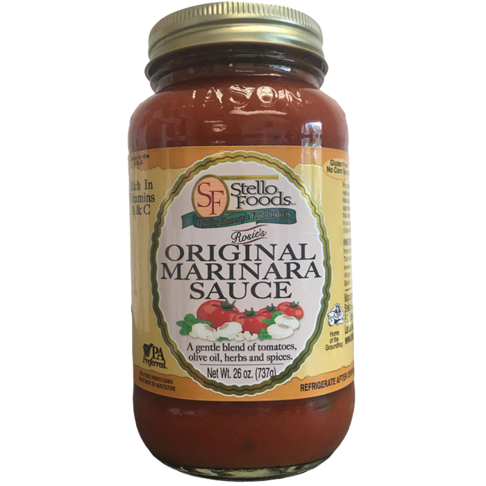 Stello Foods - Rosie's Original Marinara Spaghetti Sauce 26 oz