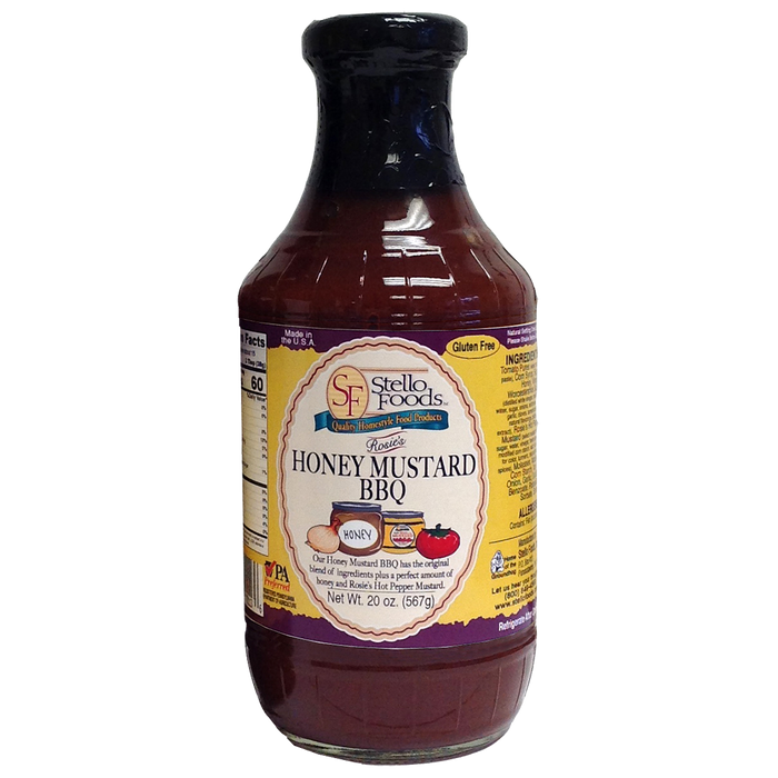 Stello Foods - Rosie's Honey Mustard BBQ Sauce 20 oz