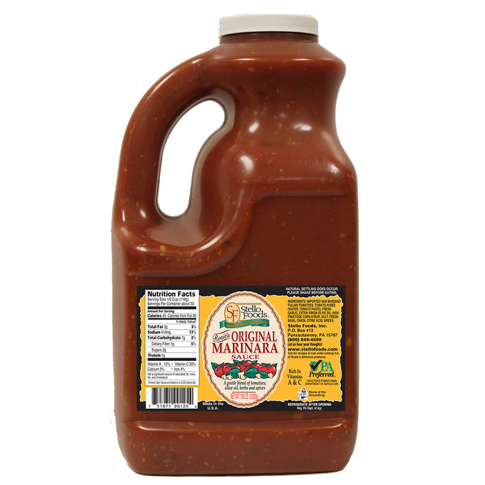 Stello Foods - Rosie's Original Marinara Spaghetti Sauce 135 oz