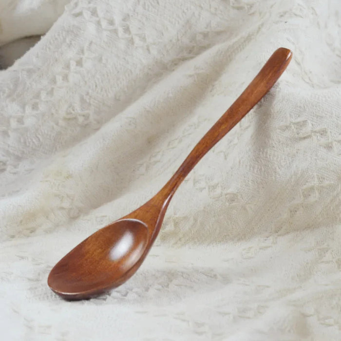1Pc Wooden Spoon Bamboo Kitchen Cooking Utensil Tool Soup Teaspoon Catering For Wooden Spoon