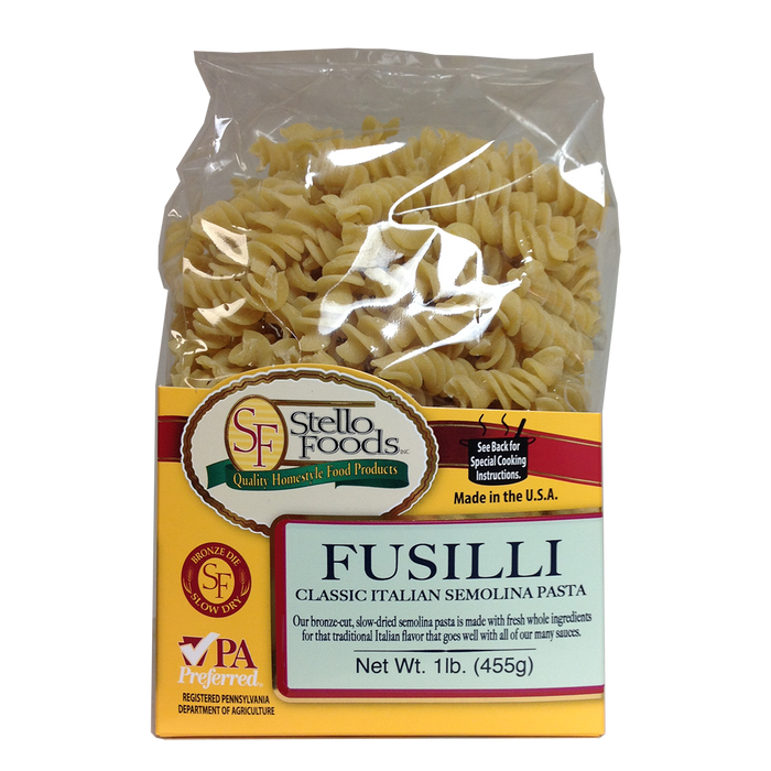 Stello Foods - Rosie's Pasta - Fusilli 16 oz