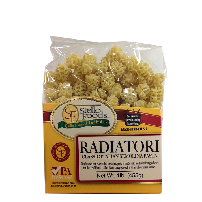 Stello Foods - Rosie's Pasta - Radiatori 16 oz