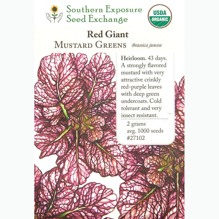 Red Giant Mustard Seeds (Organic)