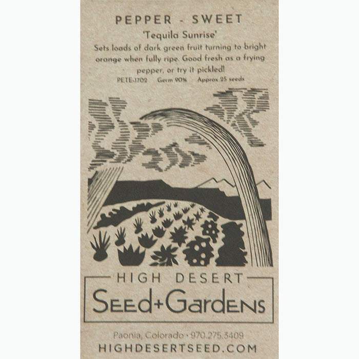 Tequila Sunrise Sweet Pepper Seeds Seeds