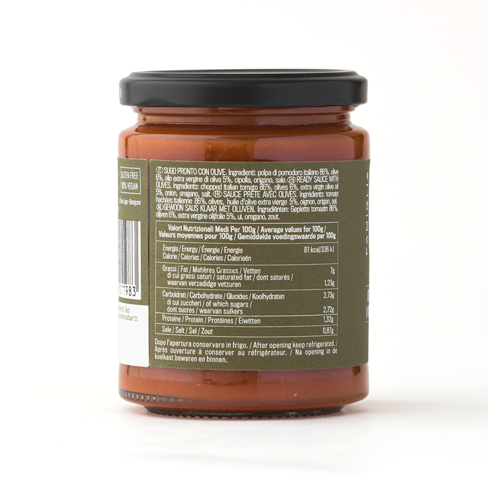 Famiglia Crispino Green Olive Pasta Sauce — Ready-Made Italian Sugo