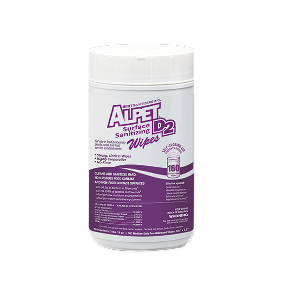 Alpet D2 Surface Sanitizing Wipes