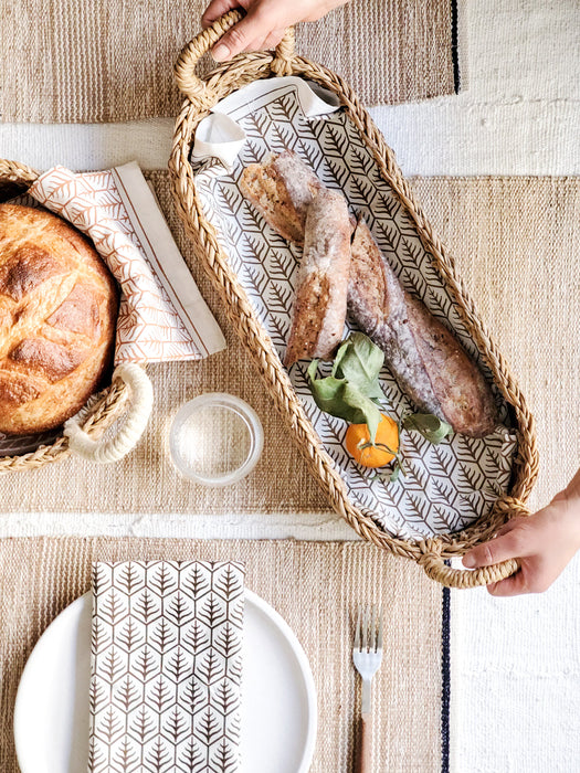 Savar Bread Basket with Natural Handle