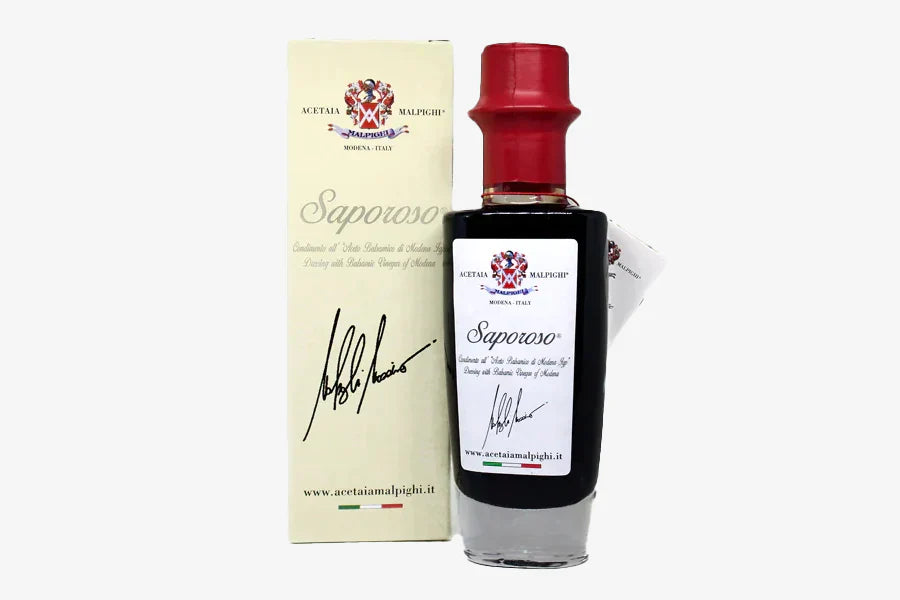 Acetaia Malpighi Saporoso Balsamic Vinegar of Modena — Rich & Savory Italian Condiment