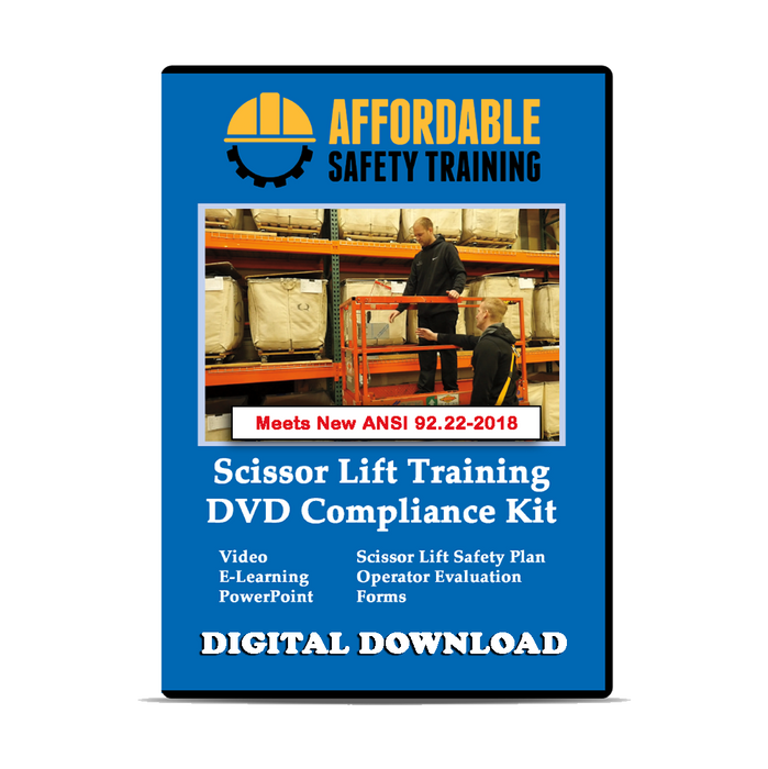 Scissor Lift Operator Training Video Compliance Kit