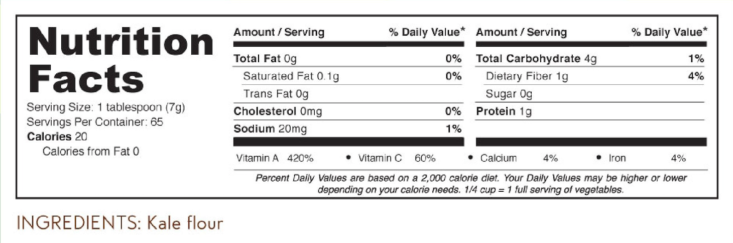 Kale Flour 8 oz