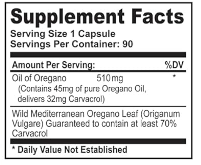 California Natural Wild Oregano Oil: Powerful Immune & Digestive Support (400mg, 90 Caps)