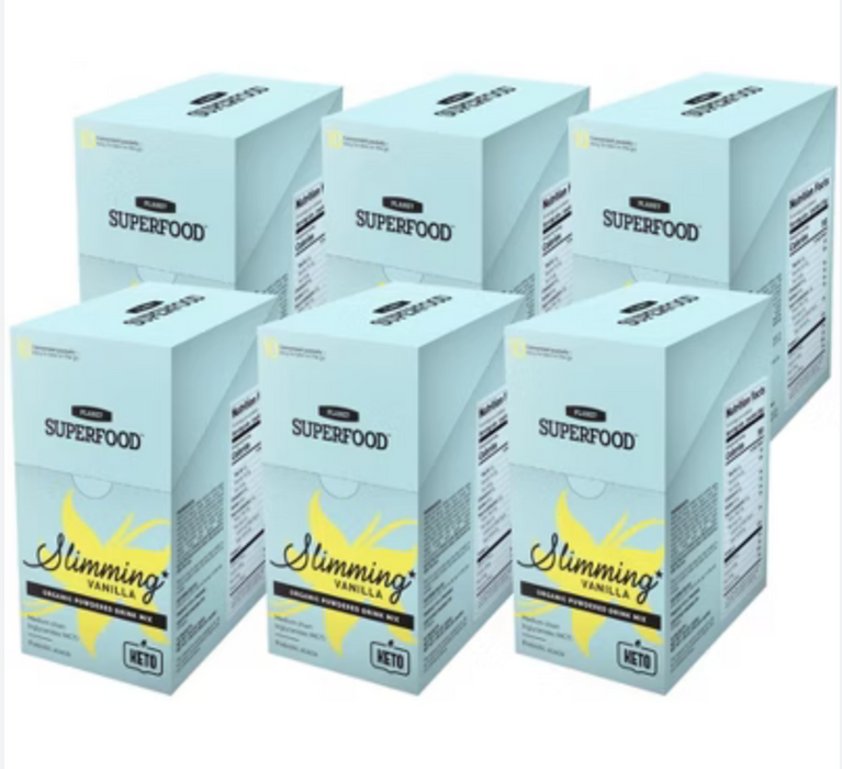 Planet Superfood - Organic Vanilla Protein Powder, 10.6 oz (Pack of 6) - Plant Based Protein