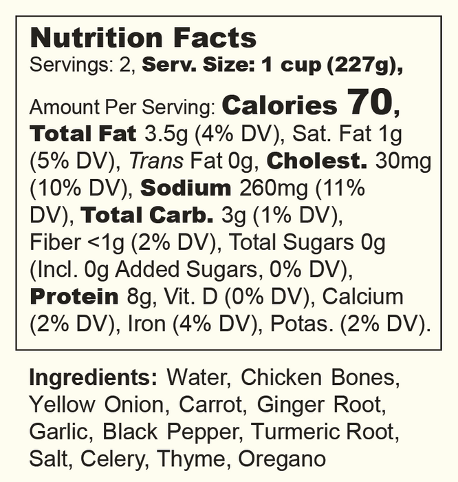 Nourishing Halal Chicken Bone Broth