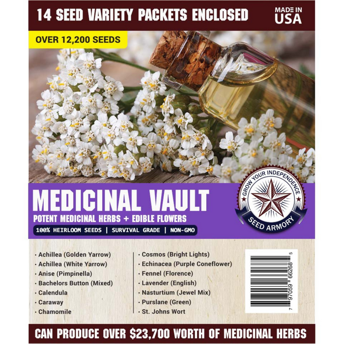 Survival Seed Vault Super Kit - 77 Varieties