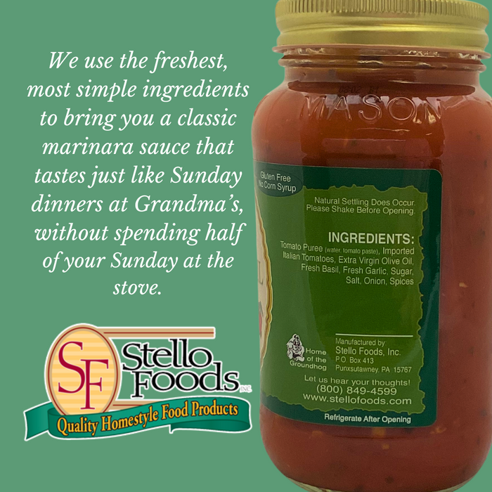 Stello Foods - Rosie's Tomato Basil Spaghetti Sauce 26 oz