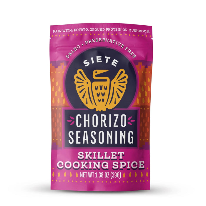 Siete Chorizo Seasoning (Pack of 12) 1.38 Oz