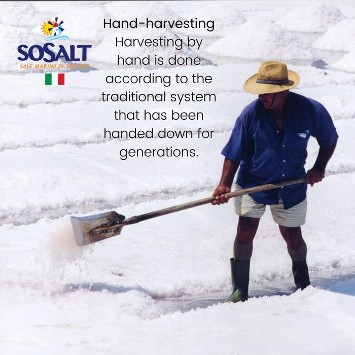 SoSalt, Coarse Natural Sea Salt, Sicilian, 22 lb (10 kg)