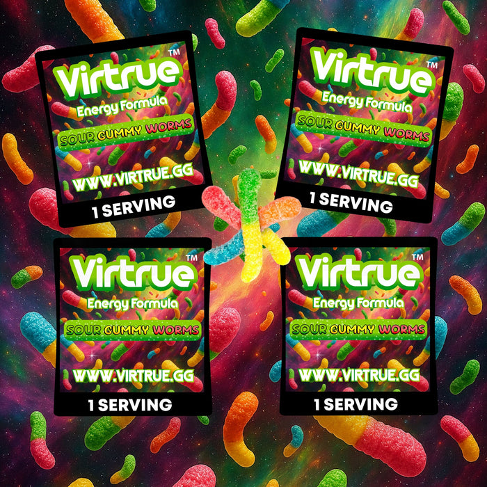 Pre-Workout Travel Packs Set of 4 - Energy Powder + Focus Boost & Hydration | Sugar Free