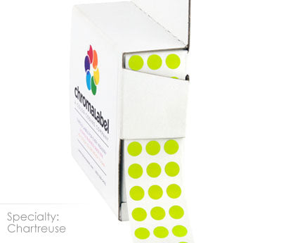 1/4" Permanent Round, Color-Code Dots: 1,000/Box