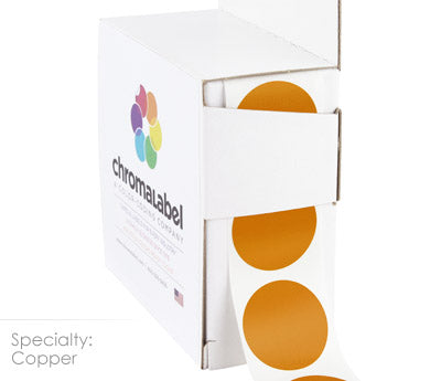 1" Permanent Round, Color-Code Dots: 1,000/Box