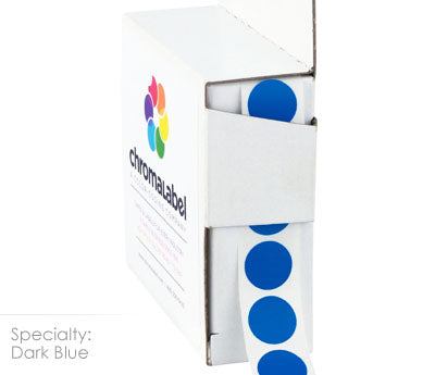 1/2" Permanent Round, Color-Code Dot Stickers: 1,000/Box