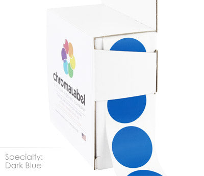 1" Permanent Round, Color-Code Dots: 1,000/Box