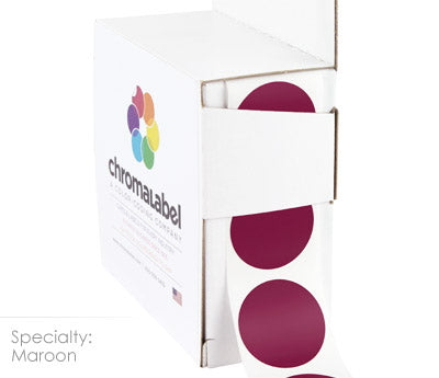 1" Permanent Round, Color-Code Dots: 1,000/Box