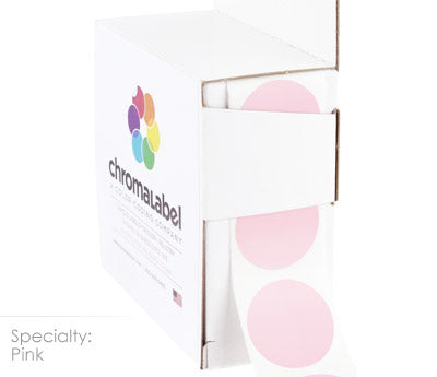 1" Permanent Round, Color-Code Dots: 1,000/Box