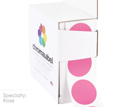 1" Permanent Round, Color-Code Dots: 1,000/Box