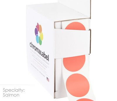 1" Permanent Round, Color-Code Dots: 1,000/Box