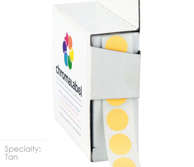 1/2" Permanent Round, Color-Code Dot Stickers: 1,000/Box