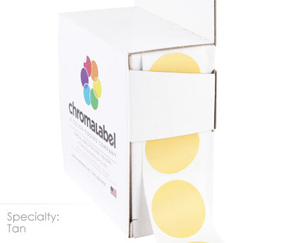 1" Permanent Round, Color-Code Dots: 1,000/Box