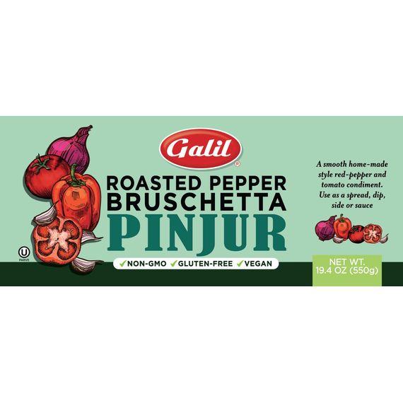 Pinjur | Roasted Pepper Bruschetta | 19 oz | Galil