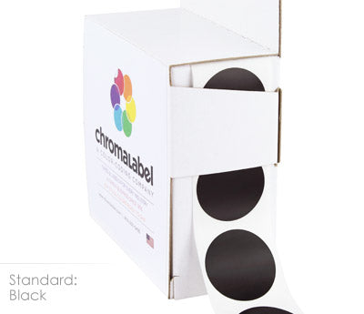1" Permanent Round, Color-Code Dots: 1,000/Box