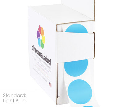 1" Permanent Round, Color-Code Dots: 1,000/Box