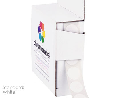 1/2" Permanent Round, Color-Code Dot Stickers: 1,000/Box